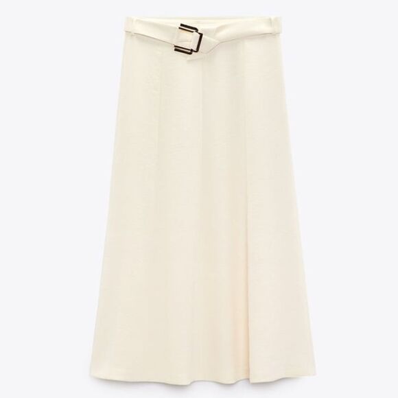 ZARA FULL MIDI SKIRT - Picture 6 of 8